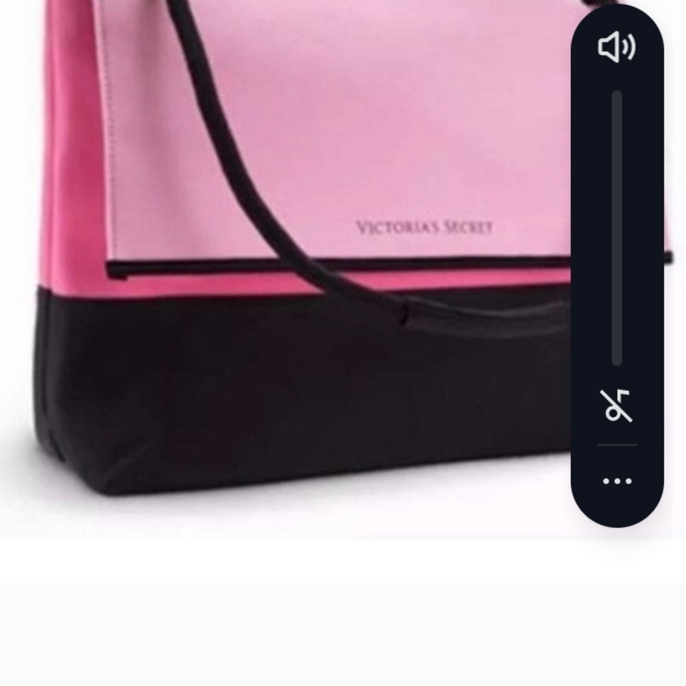 Victoria's Secret Pink and Black Two-Tone Tote